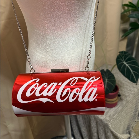 Coca-Cola Soda Can Crossbody Bag - Metallic Red Novelty Clutch - NWOT - Picture 14 of 14